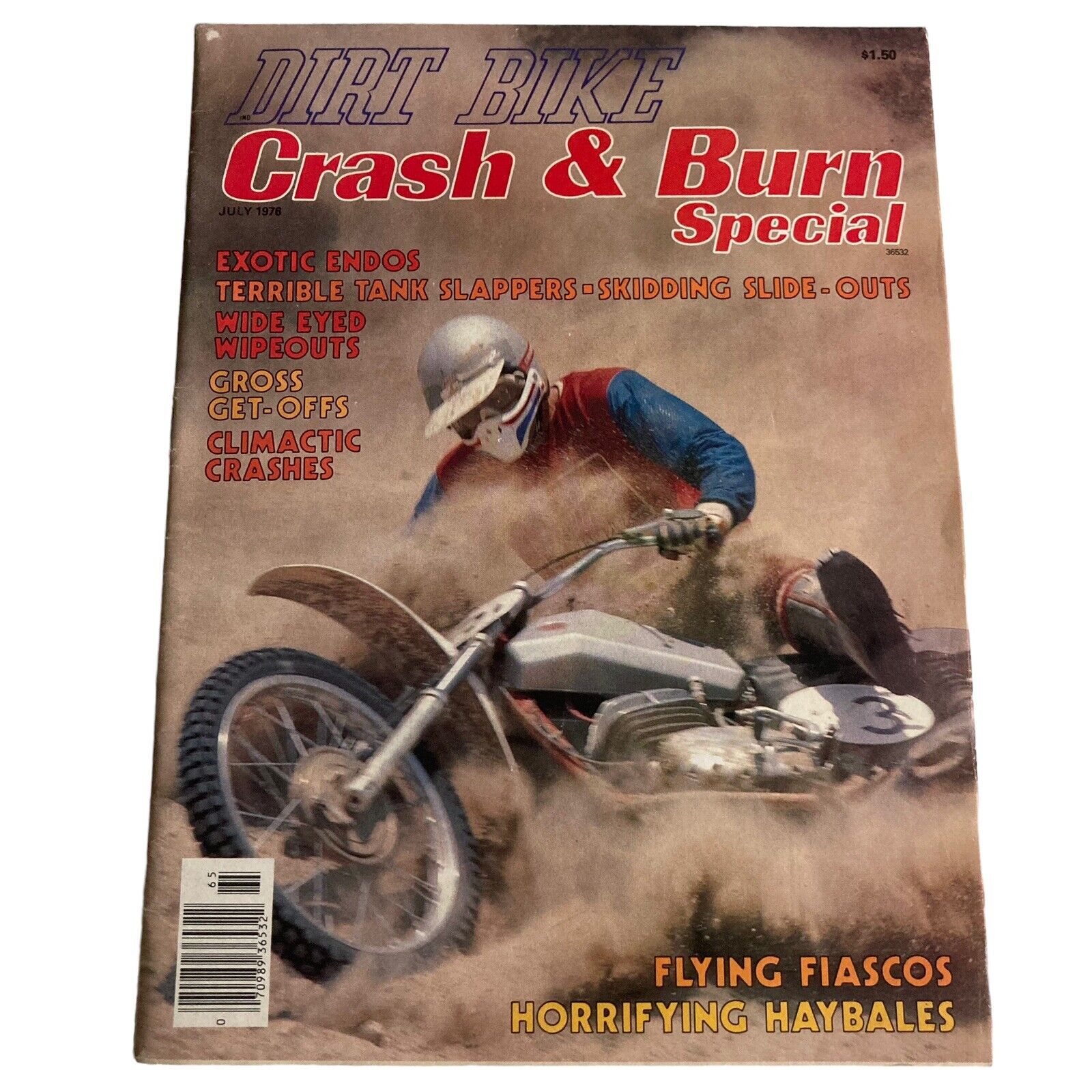 DIRT BIKE Crash & Burn SPECIAL Magazine JULY 1976