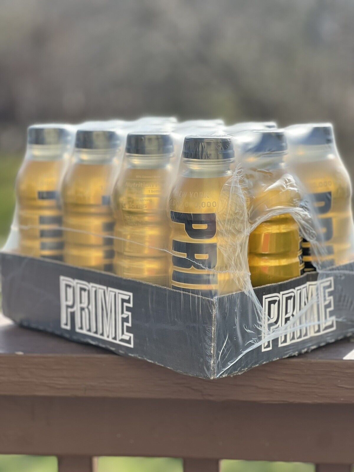 ULTRA RARE CASE OF NEW LIMITED NYC EDITION PRIME HYDRATION 1 BILLION GOLD