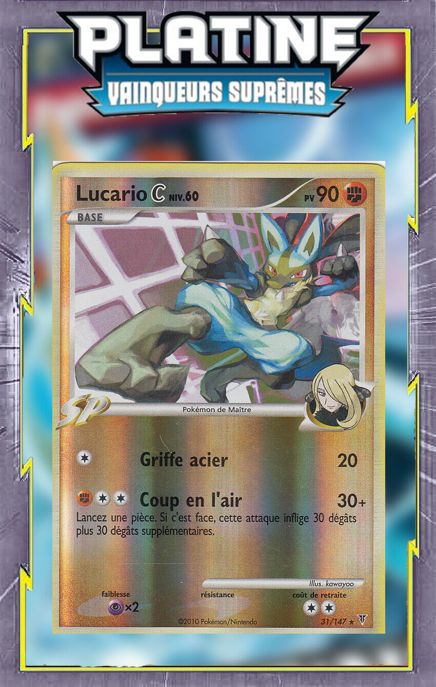 Lucario C Reverse - Platinum: Supreme Winners - 31/147 - French Pokemon Card