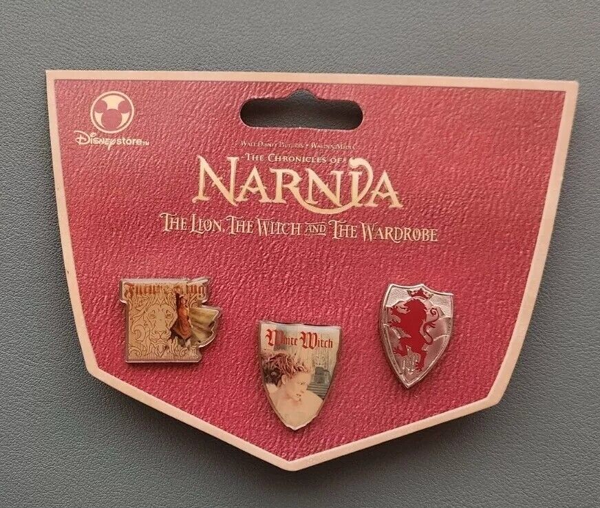 Disney Store Chronicles Of Narnia 3 Pin Set New On Card