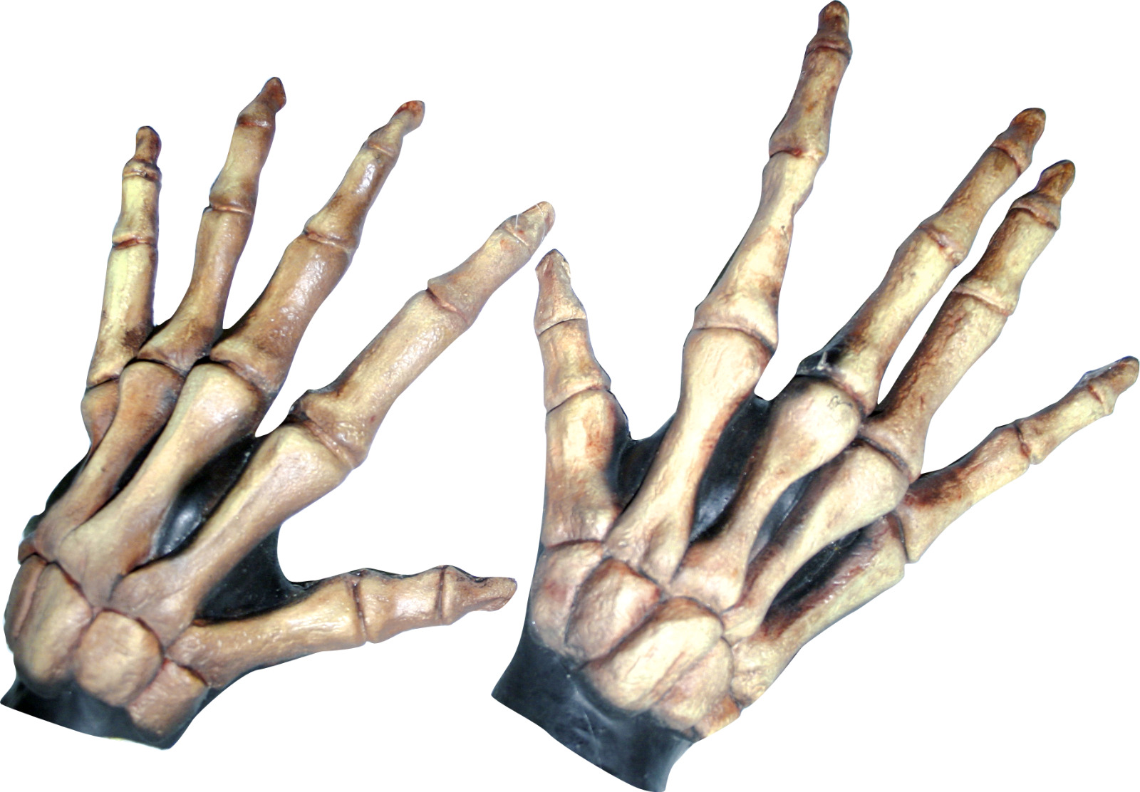 Large Skeleton Hands Bone-Colored Halloween Cosplay Latex Mask by Ghoulish Produ