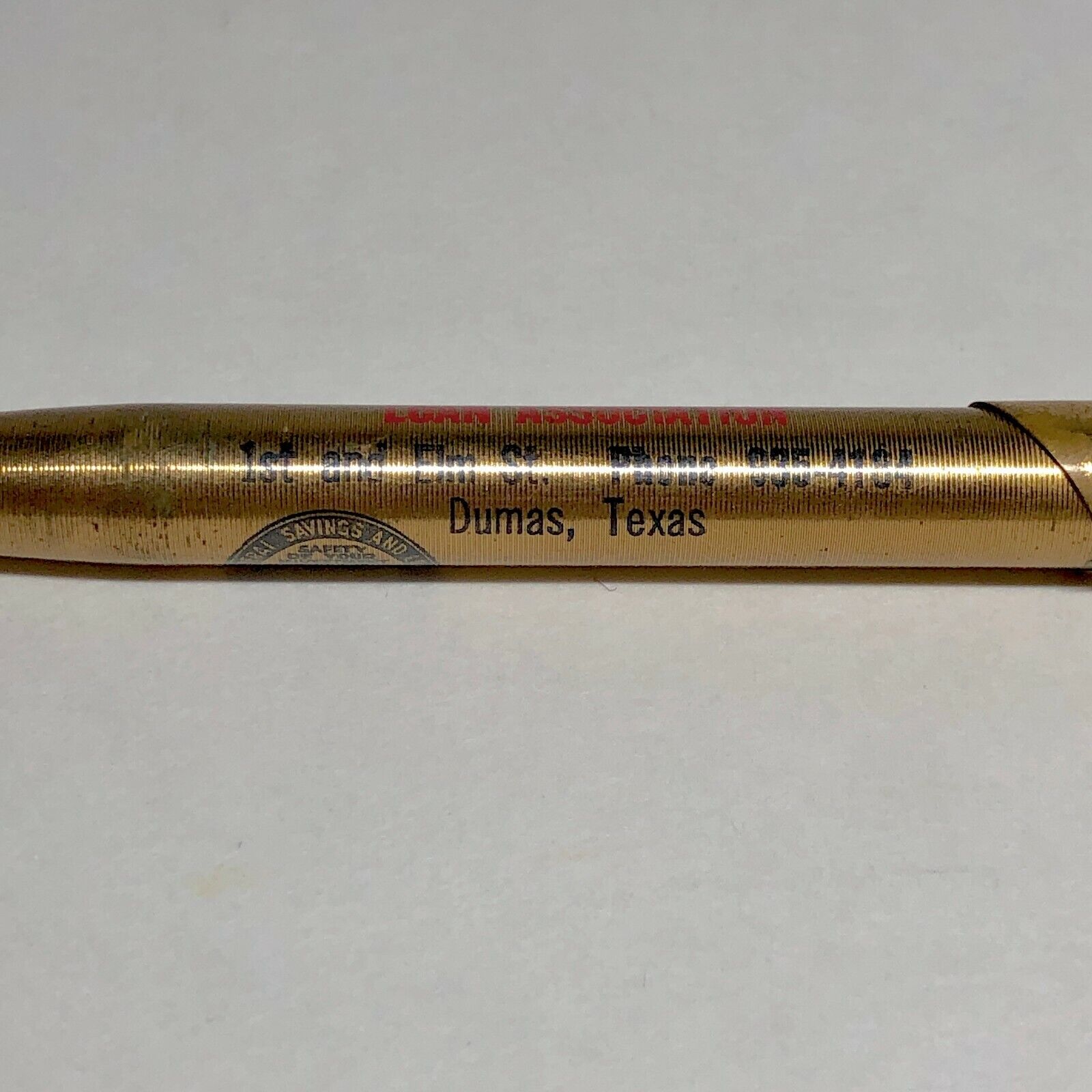 Vintage Writing Pen North Plains Savings and Loan Dumas Texas Collectible B14 