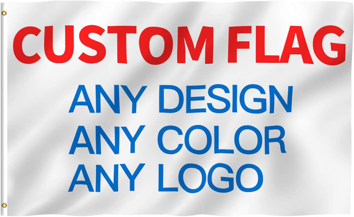 CUSTOM 3'x5' Full Color Single-sided printing Customize Flag Banner