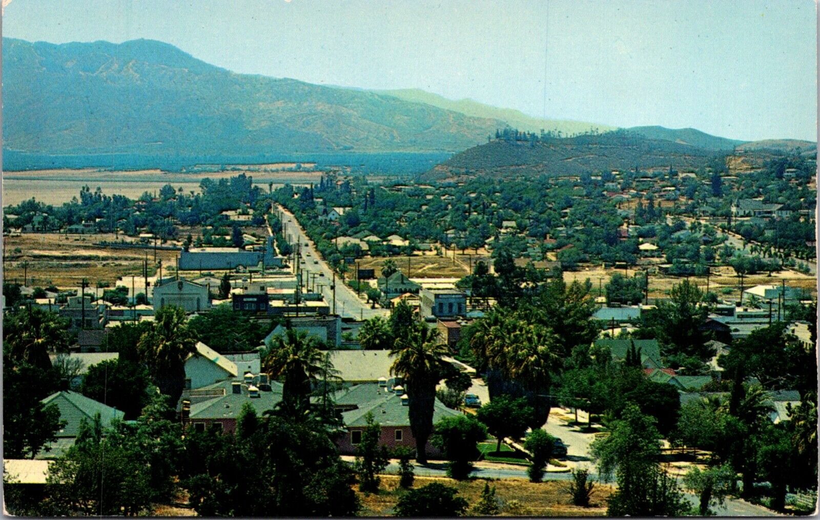 Postcard Aerial View of Elsinore, California