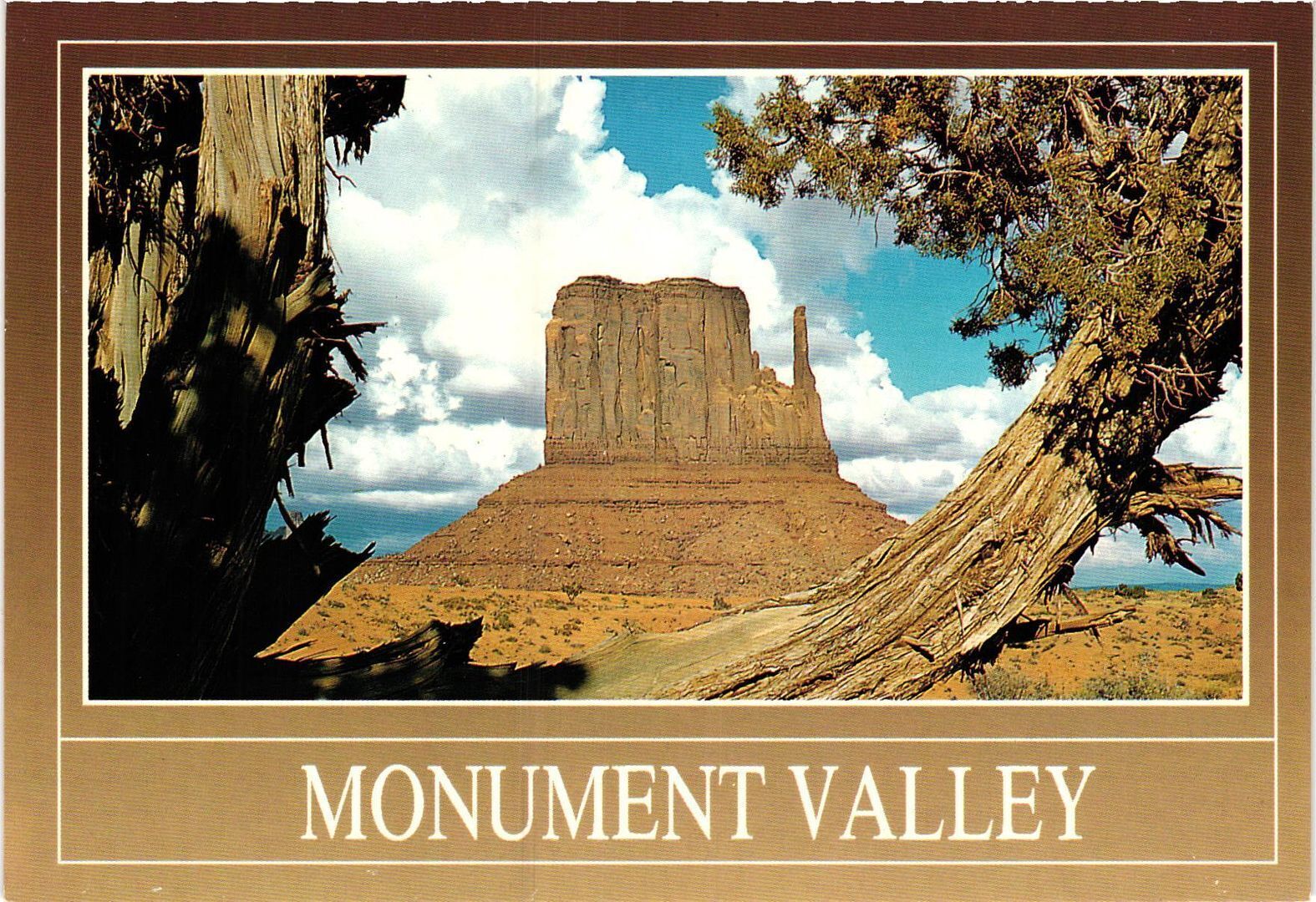 Vintage Postcard 4x6- MONUMENT VALLEY, AZ. 1960-80s