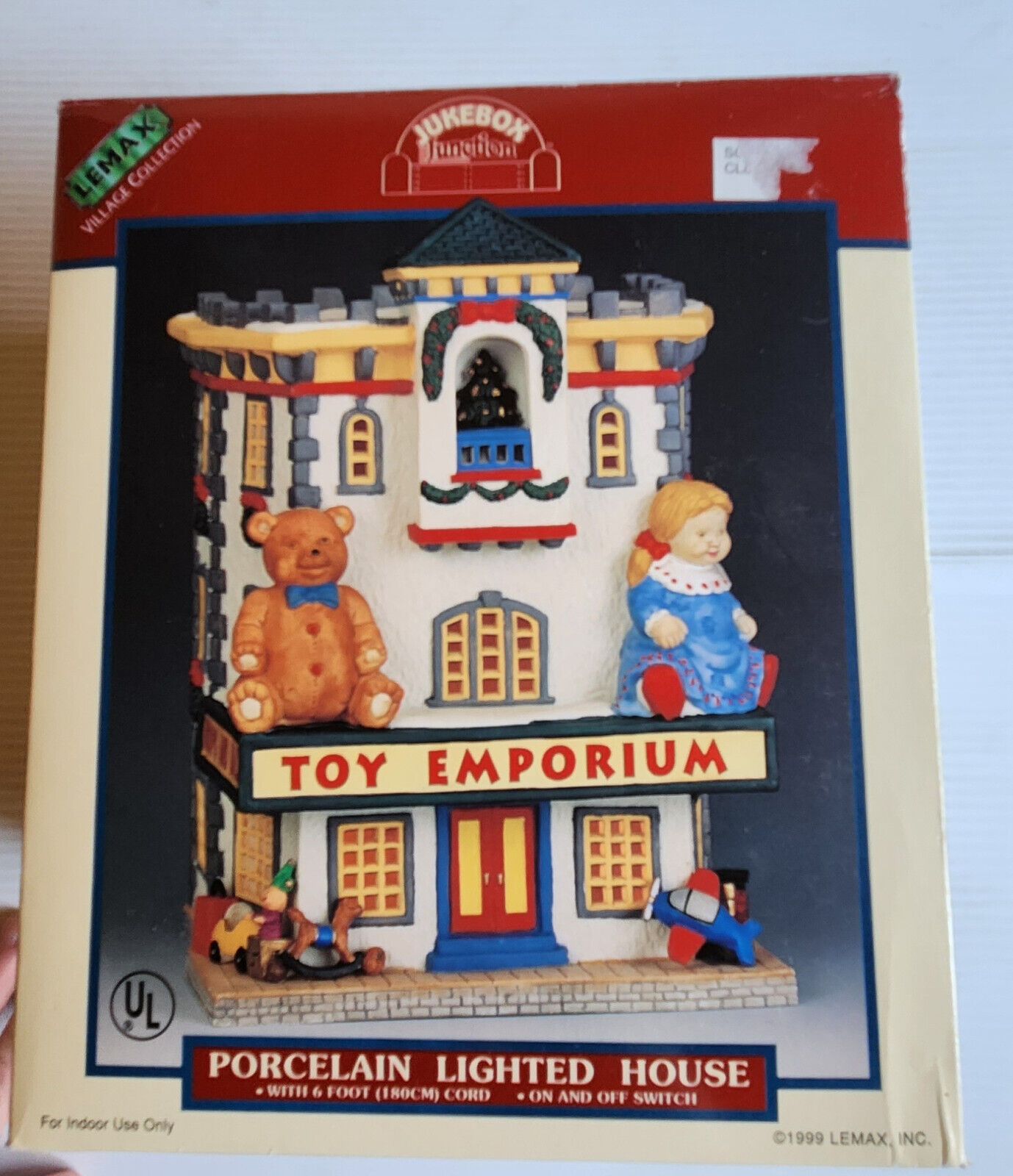 Lemax Jukebox Junction Toy Emporium Porcelain Lighted House 1999