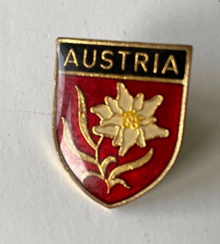 Austria Souvenir Lapel Hat Jacket Pin Crest Coat Of Arms Shield 1\