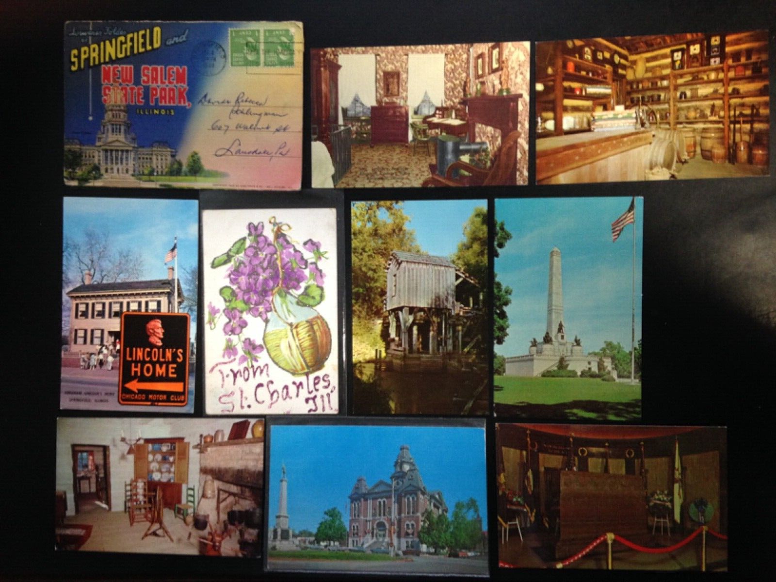 30+ Postcard lot,  Illinois. Set 7. Nice