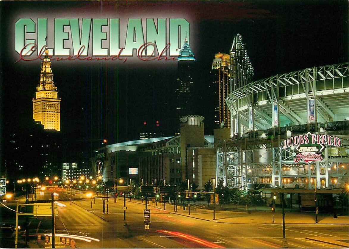 Postcard Gateway District, Jacobs Field & Gund Arena, Cleveland, Ohio
