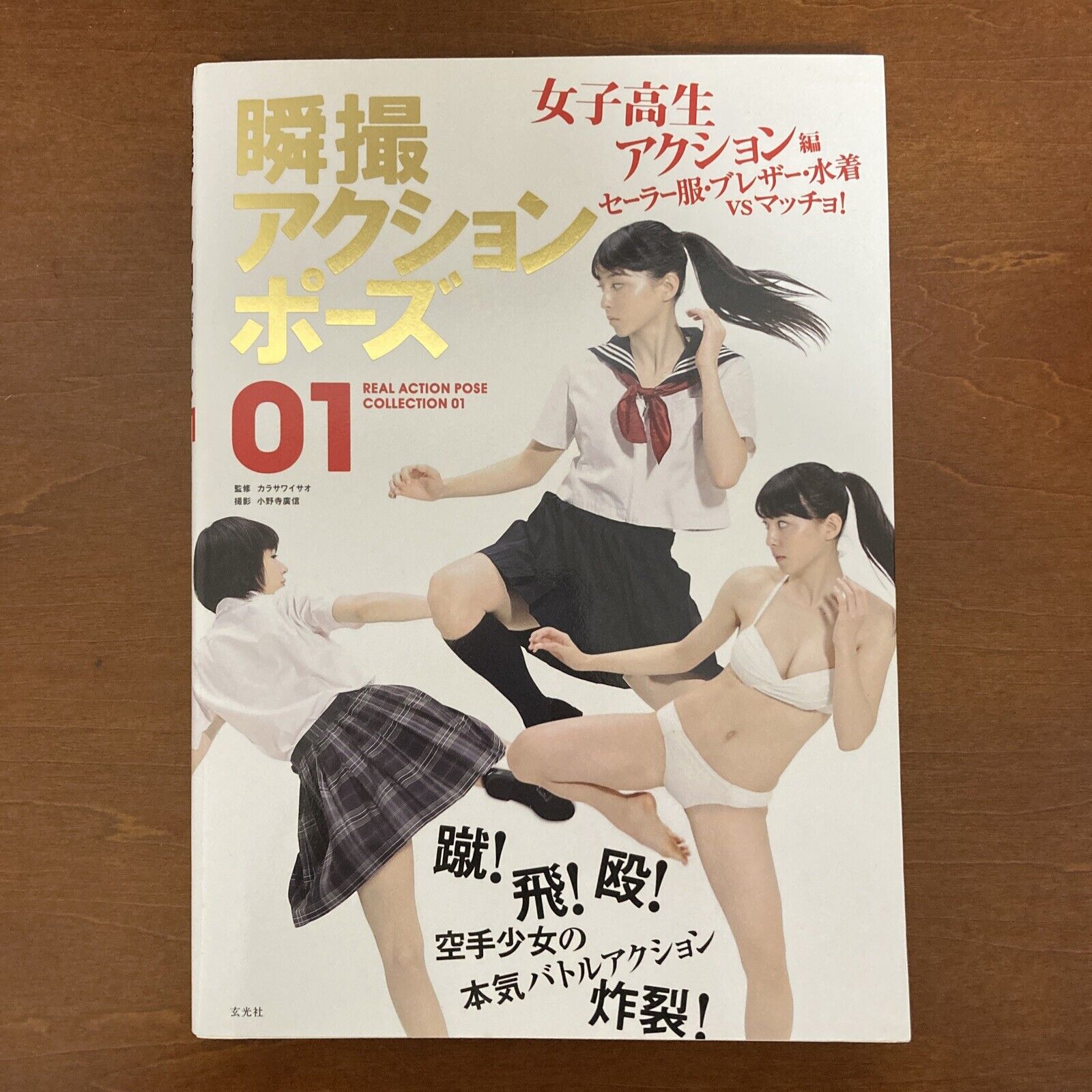 Action Pose Collection 01 High School Girl Action Edition Pose Book