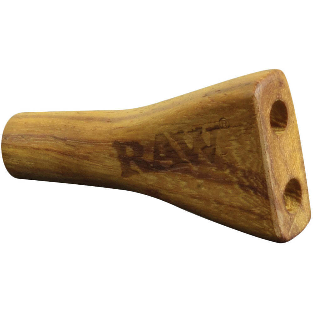 Raw Double Barrel Wooden Cig Holder - 1 1/4\