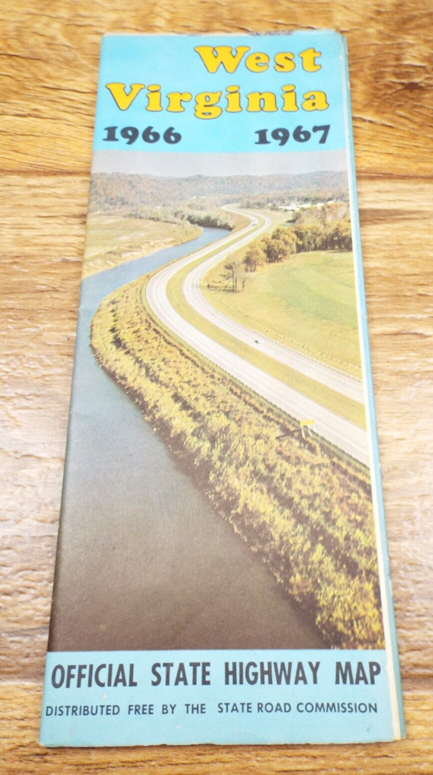 Vintage 1967 West Virginia Official Road Map – State Highway Department