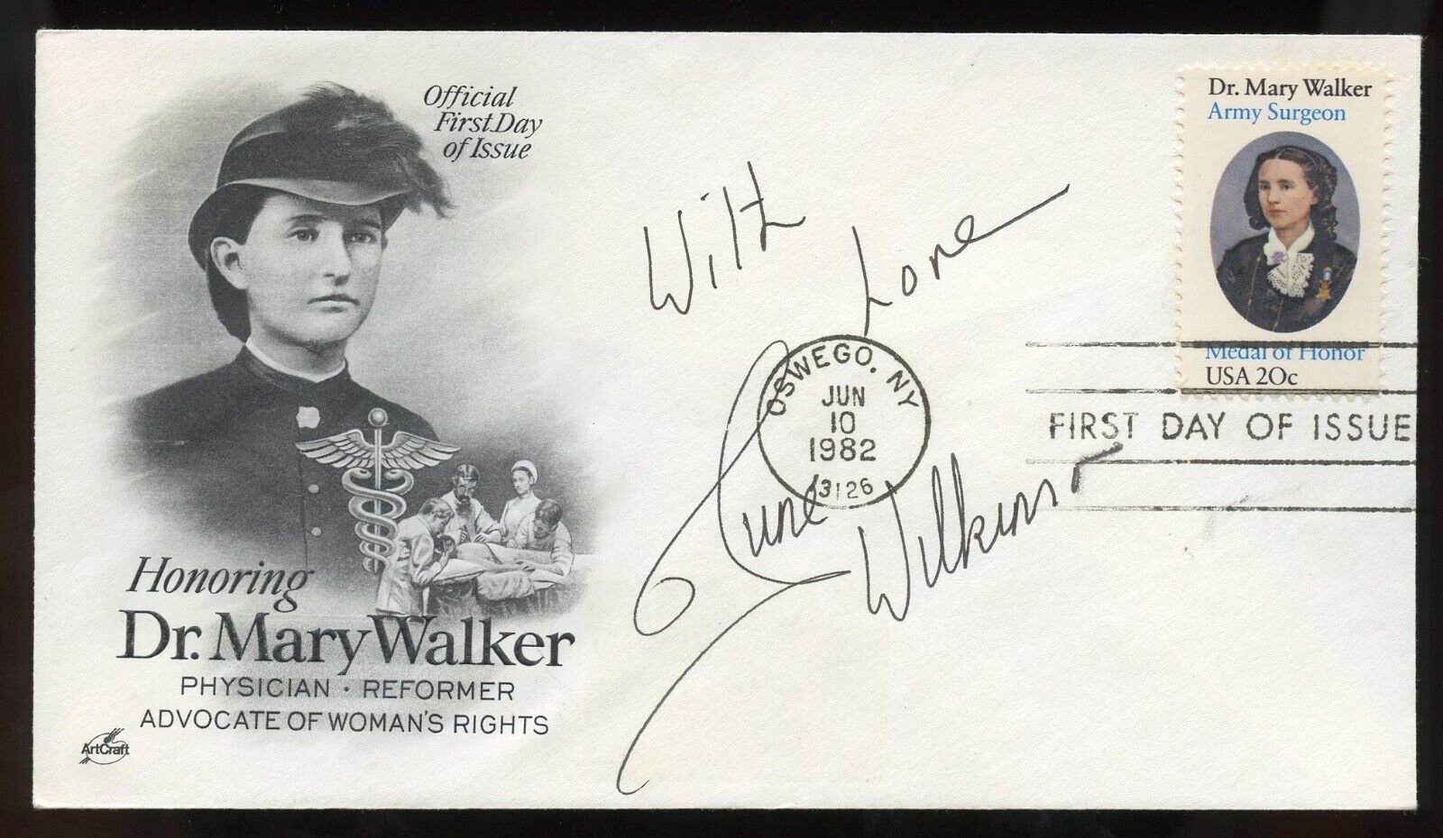 June Wilkinson signed autograph auto English Model & Actress Playboy Model FDC