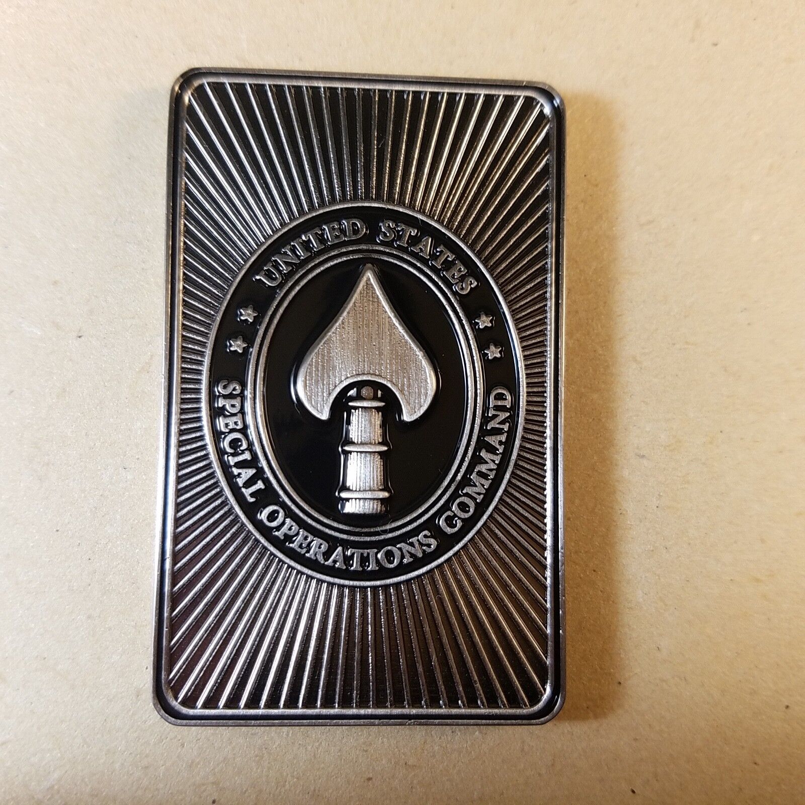 Special operations command Ace of Spades Challenge Coin 3\