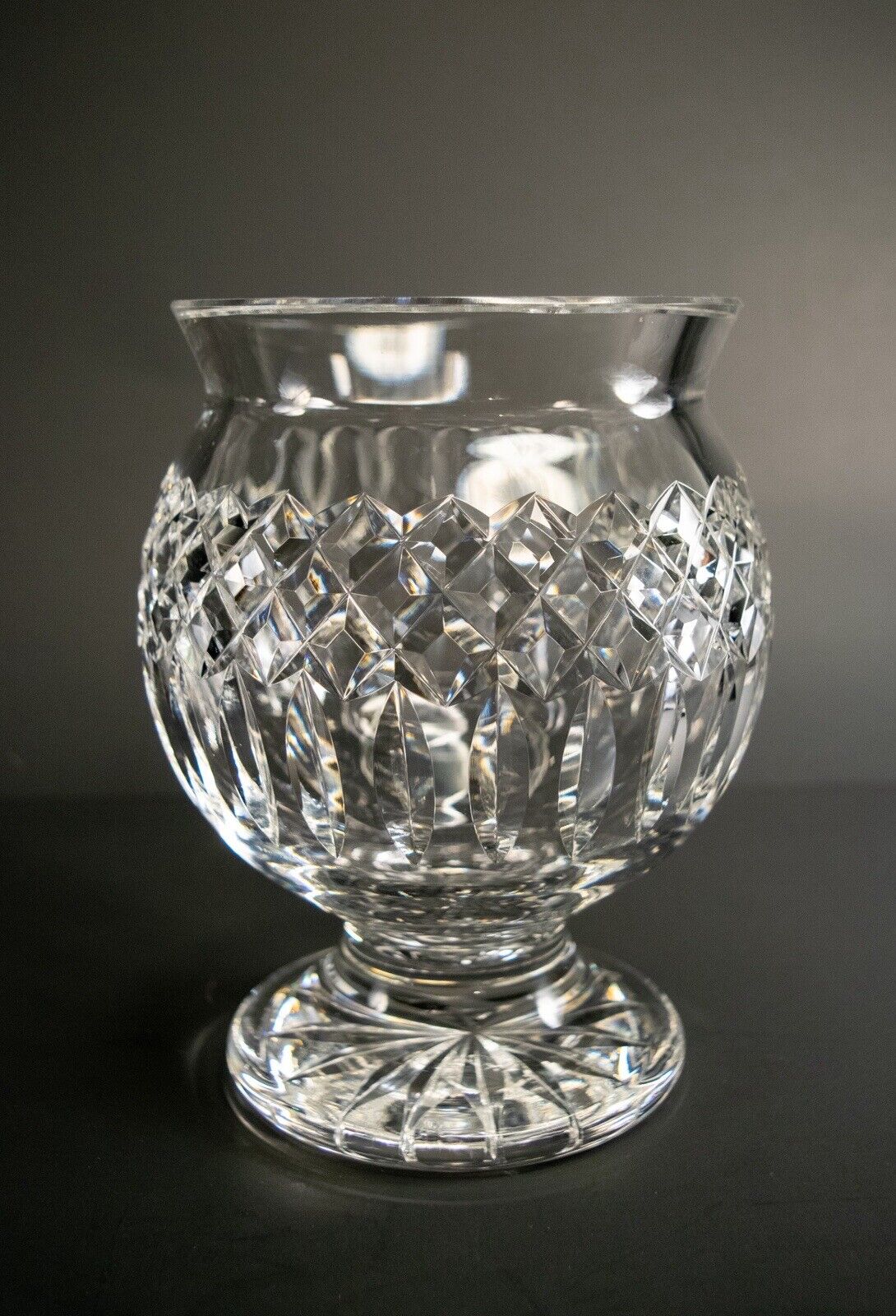 VTG- Waterford Crystal Footed Bouquet Vase