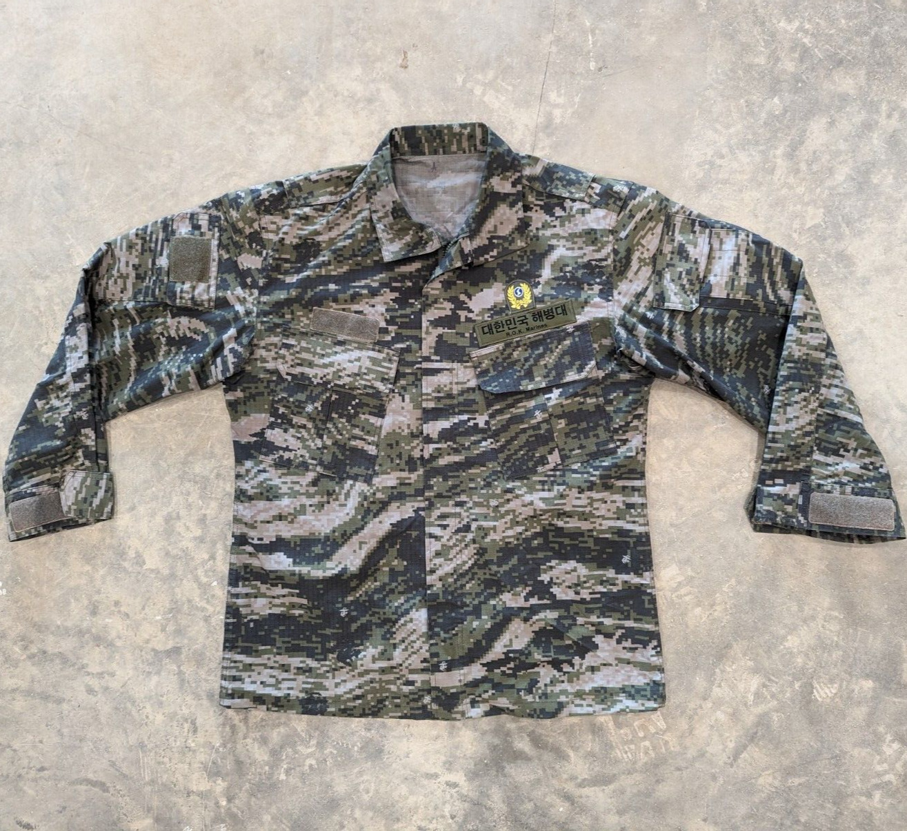 South Korea ROK Marine Corps Tiger Digital Camo Uniform Shirt Field