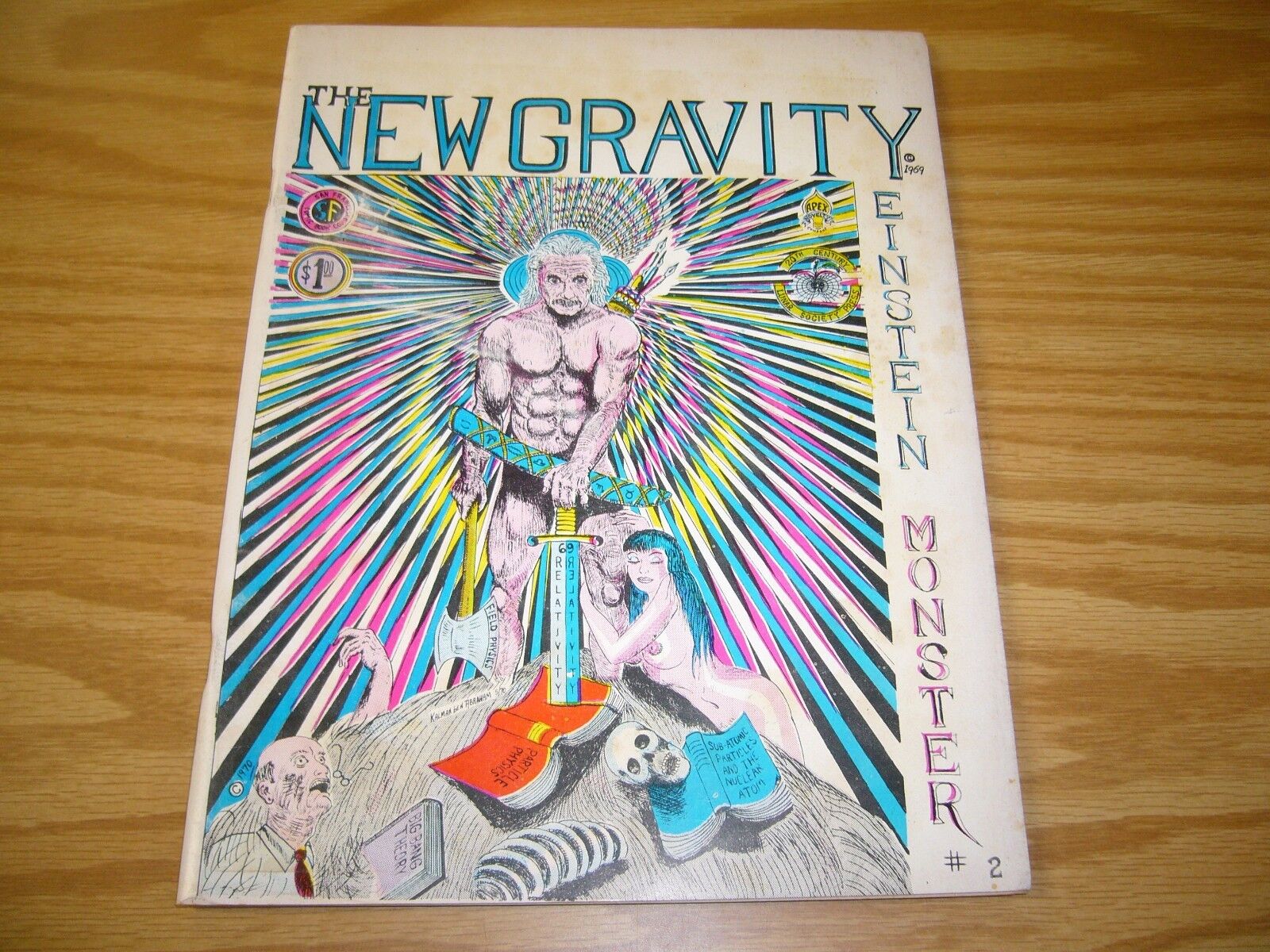 New Gravity #2 albert einstein monster - gilbert shelton freak brothers 1970
