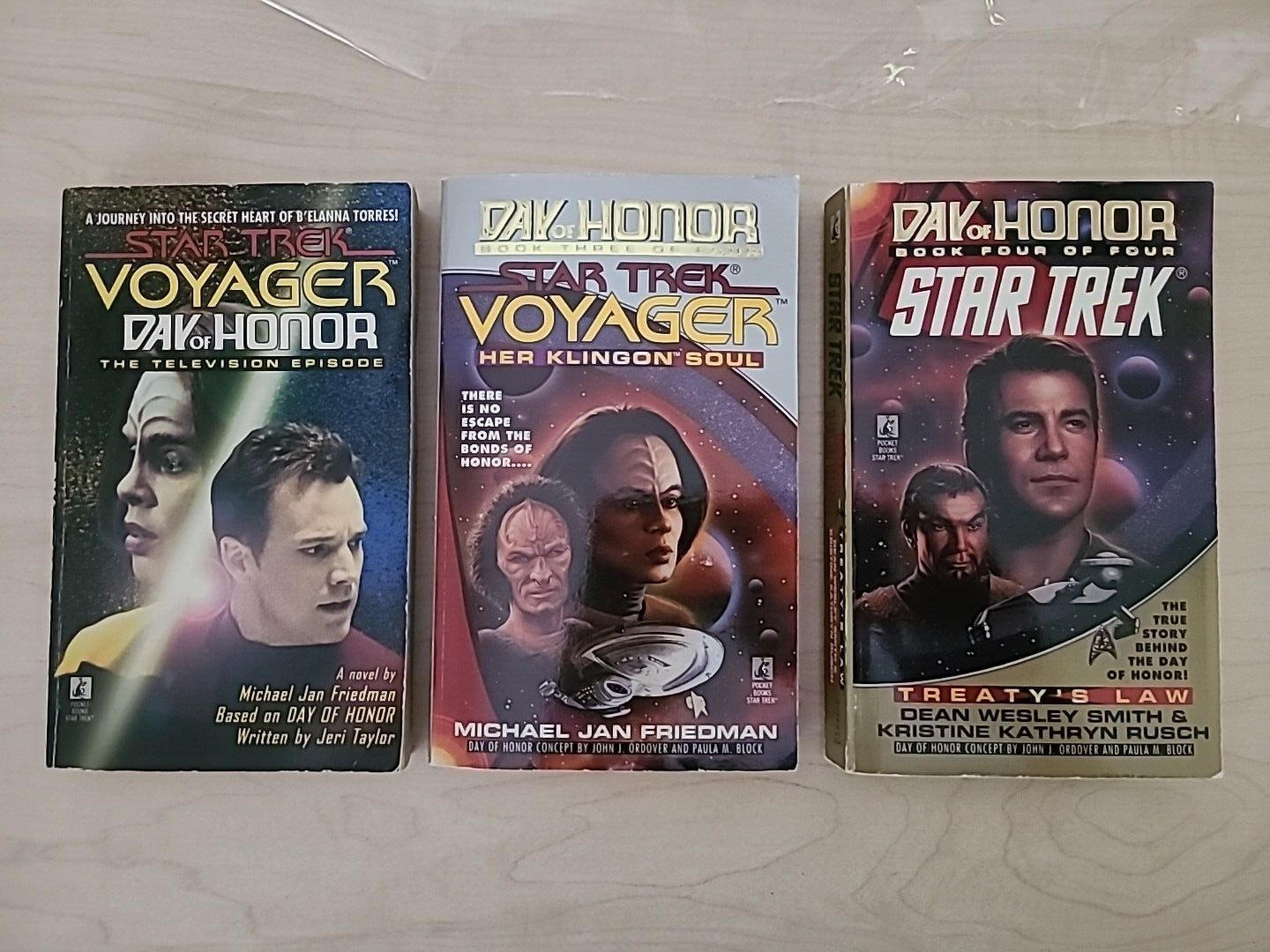 Lot of 3 Star Trek Day of Honor Books