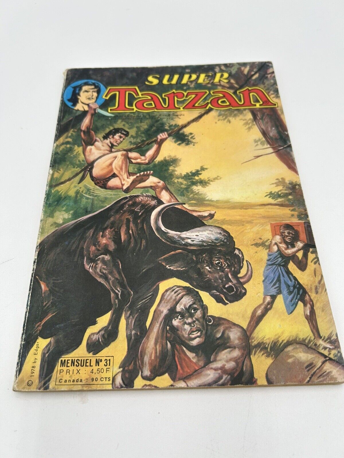 French Tarzan Magazine Comic Book Vintage 1978 Written In French  Kitsch