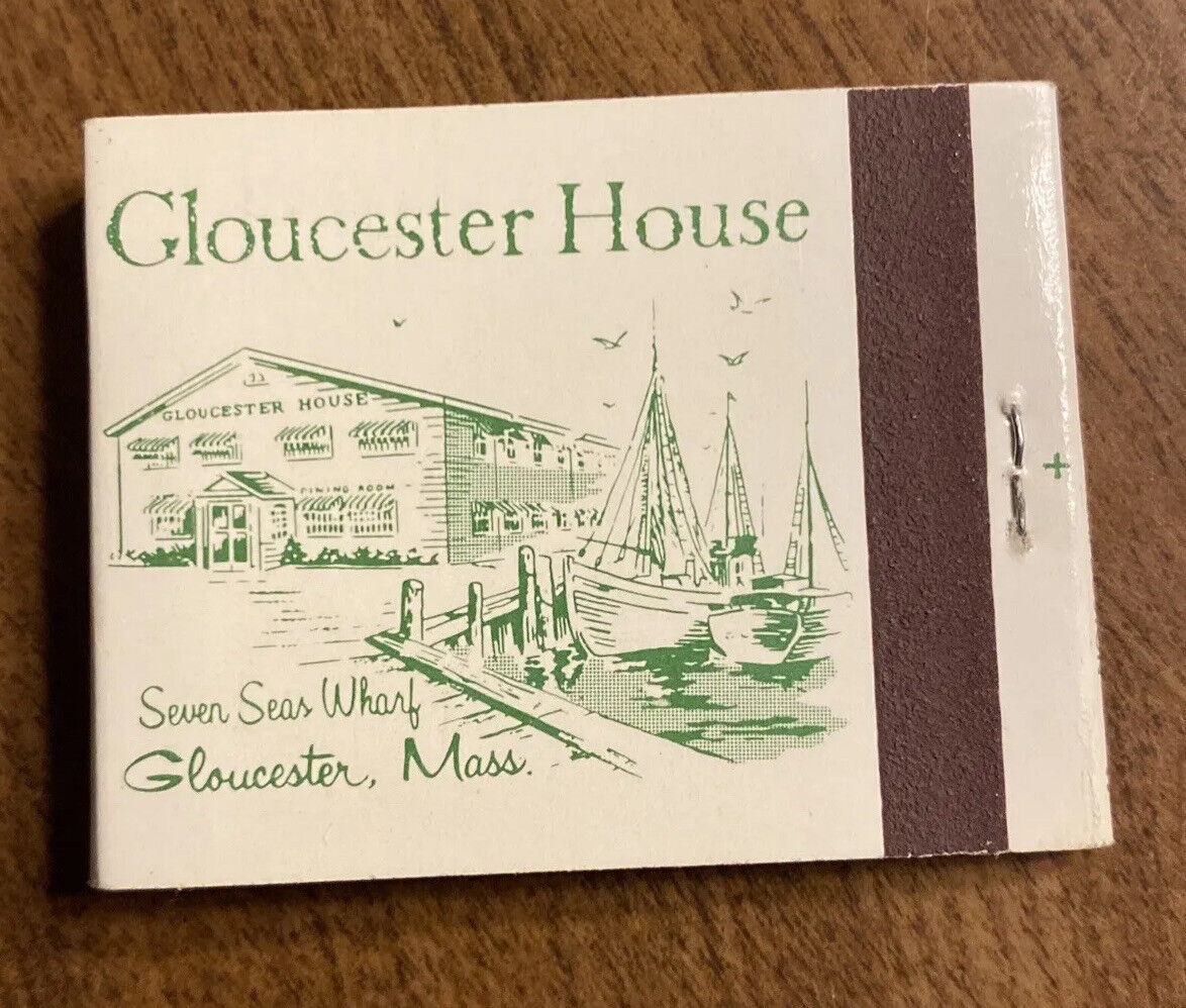 Vintage Gloucester House Restaurant Seven Seas Wharf Massachusetts MA Matchbook