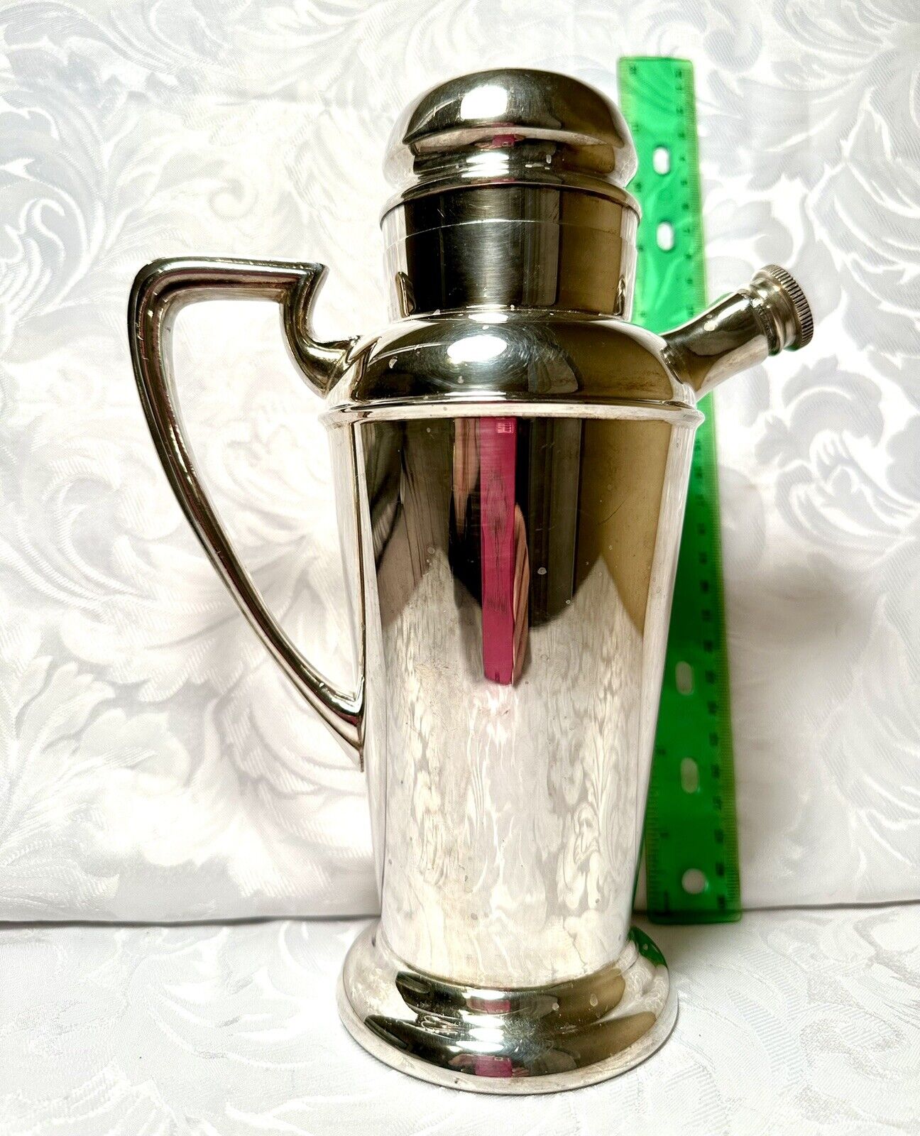 Antique Vintage Silver Plated Martini Cocktail Shaker