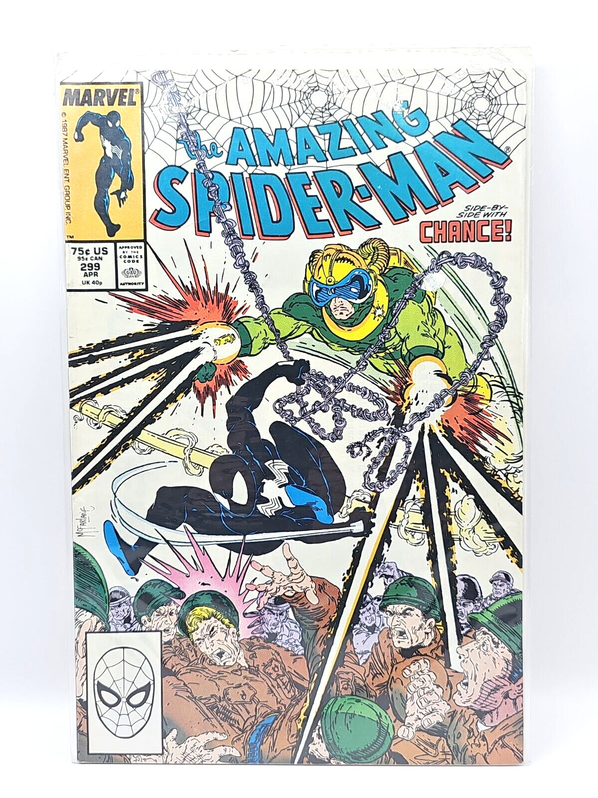 Amazing Spider-Man Marvel 299 Venom Cameo Chance Appearance 1988 Clean Comic 