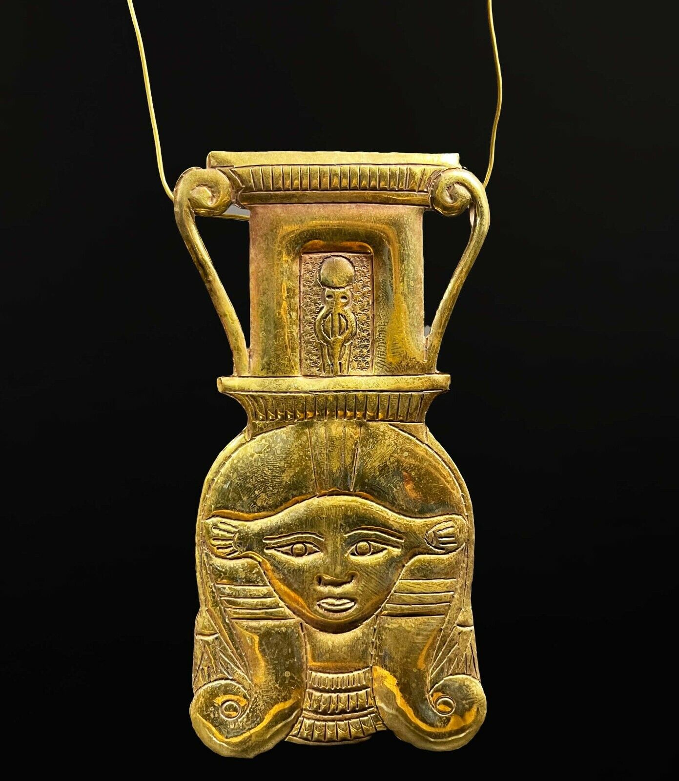 Unique Pendant of The Egyptian Hathor goddess of the sky & fertility and Love