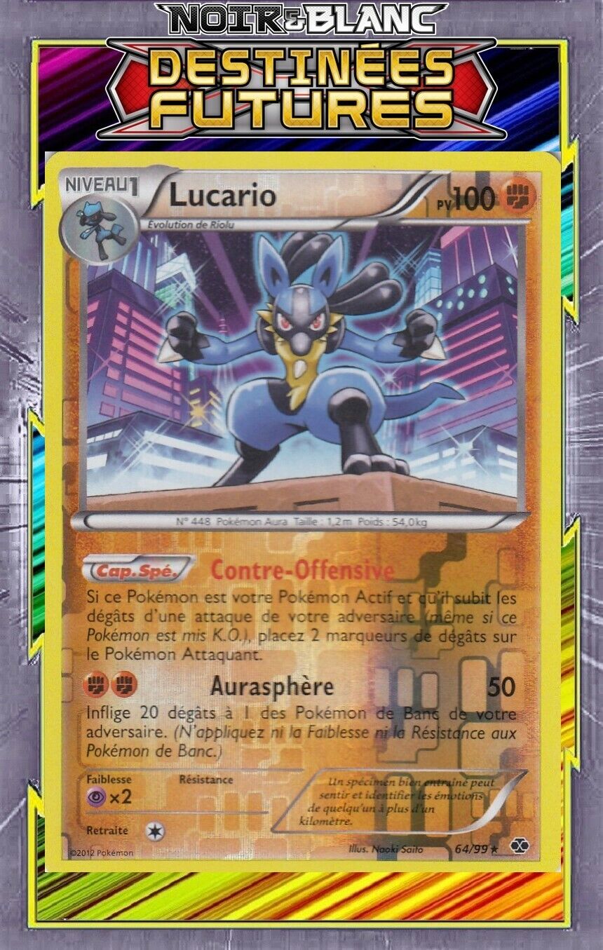 Lucario Reverse - NB04:Destinés Futures - 64/99 - French Pokemon Card