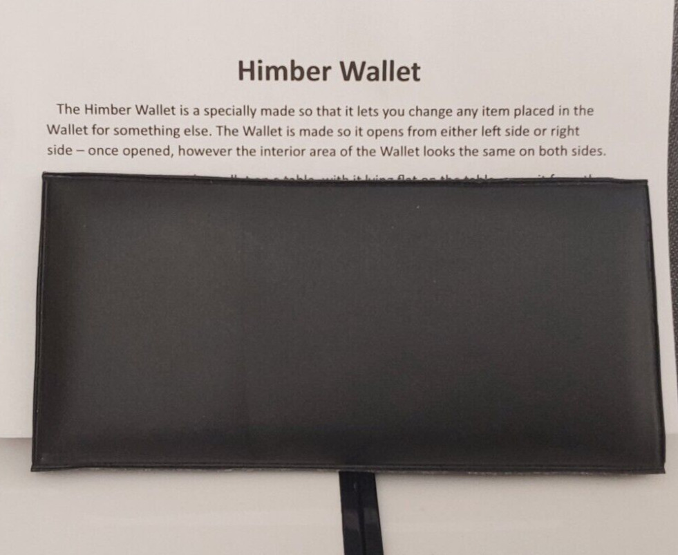 Himber Wallet: Money & Card Magic - Leather Wallet - Close-Up Magic