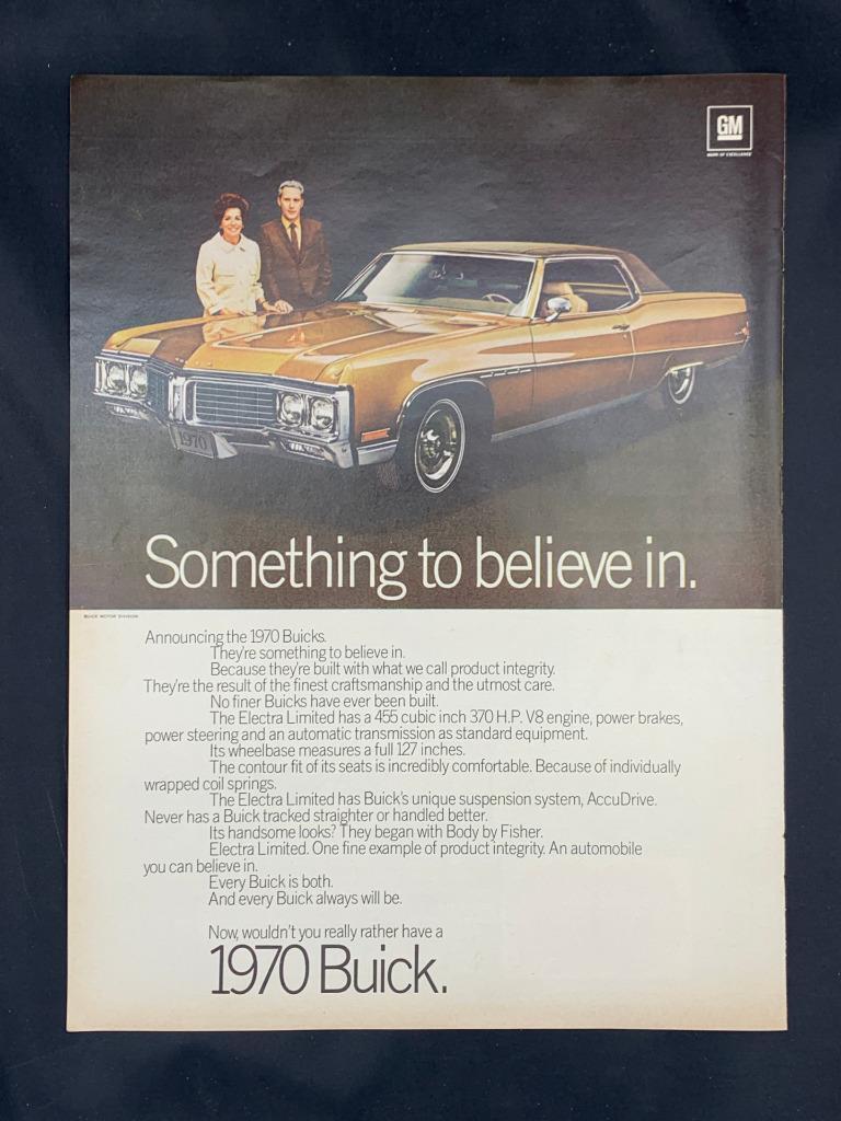 Magazine Ad*- 1970 - Buick Electra Limited