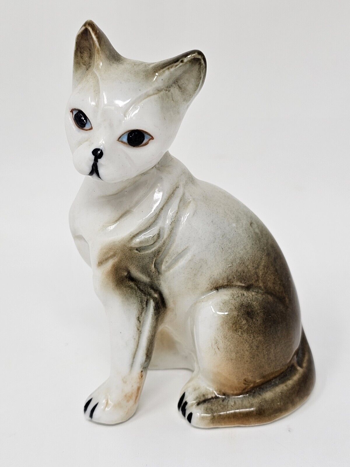 Vintage Porcelain Cat Figurine 