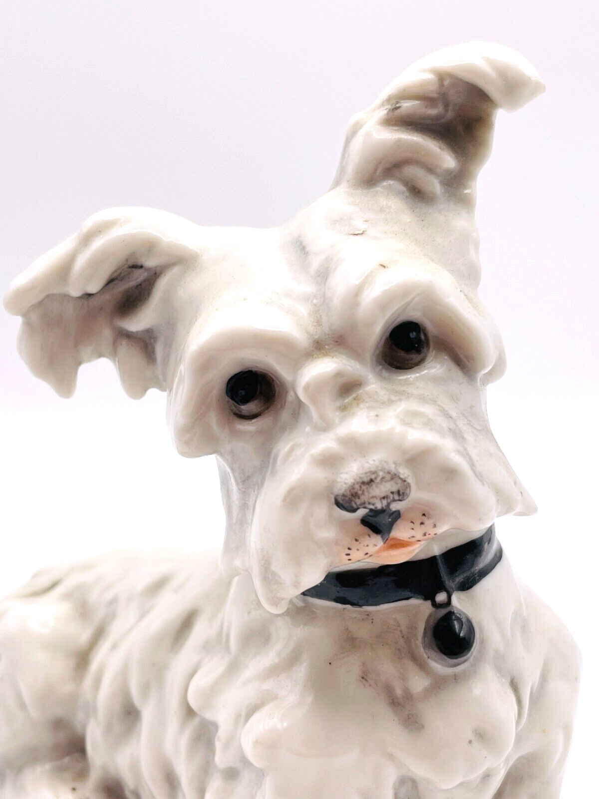 White Scotty Dog 1933 Frankenthal Wessel F.W. German Porcelain 6\