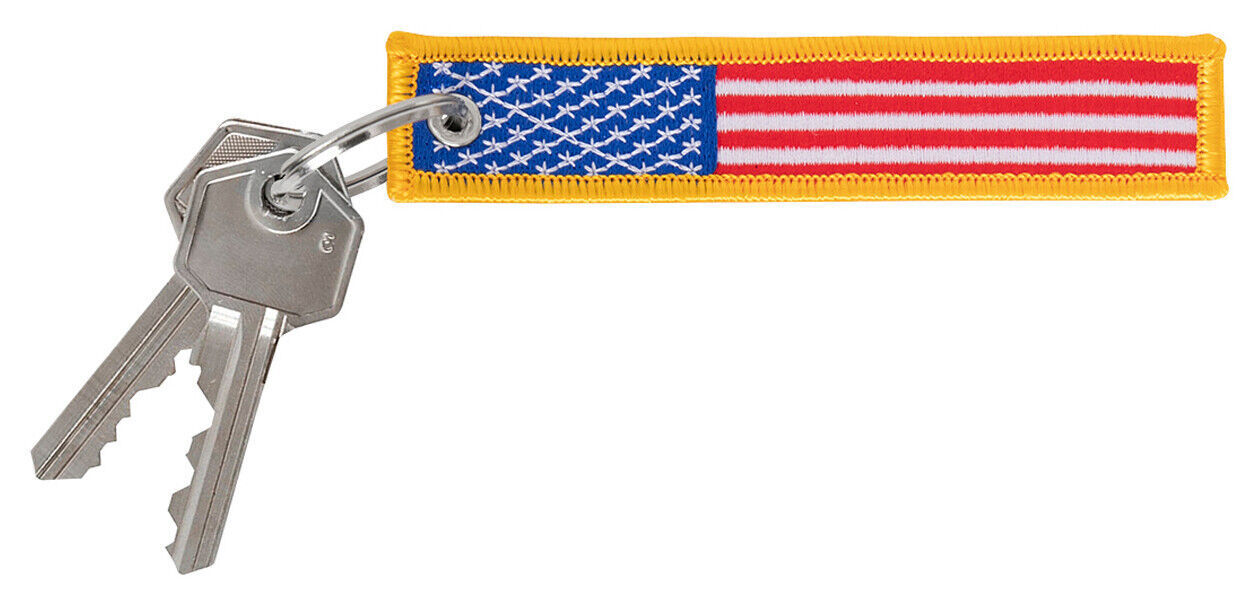 American Flag Keychain 