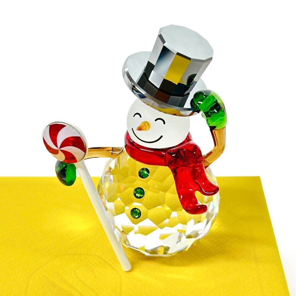 New 100% SWAROVSKI Holiday Cheers Dulcis Christmas Snowman Deco Figurine 5655434