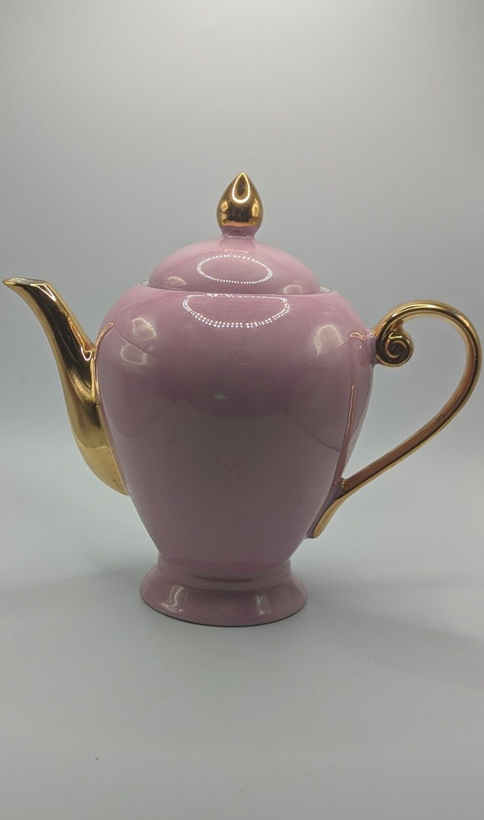 I Godinger & Co Pink and Gold Tea Pot
