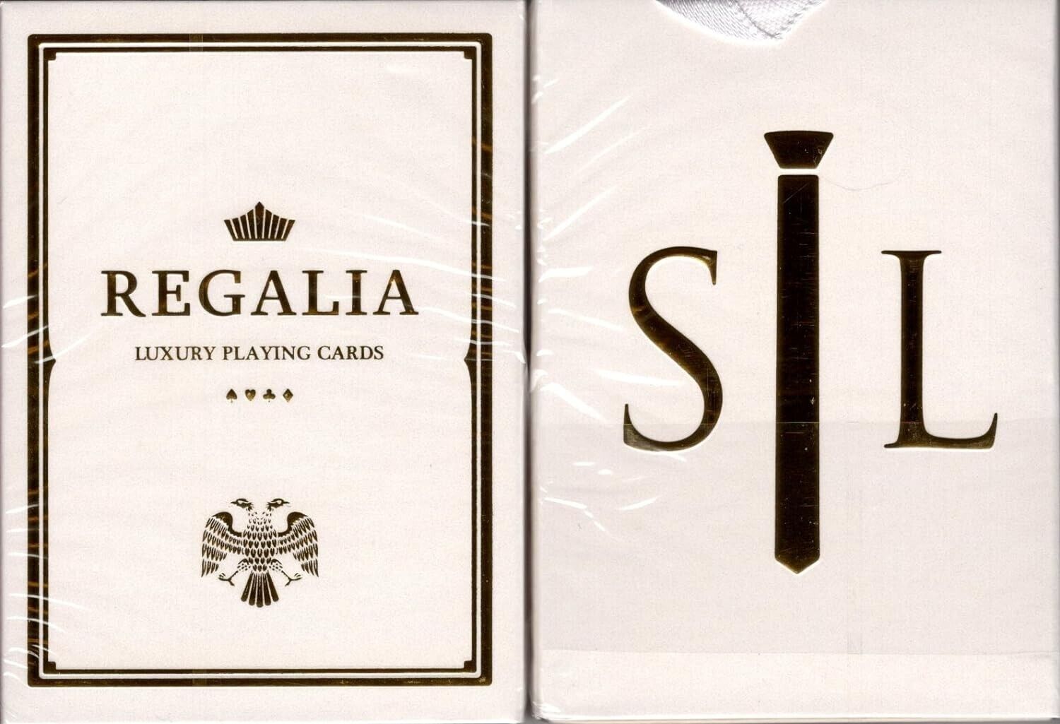 Regalia Luxury Playing Cards White Gold Shin Lim limited  Collectors Gold