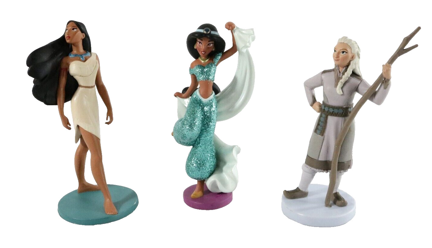 Disney Lot of 3 PVC Mini Figures 3.5\