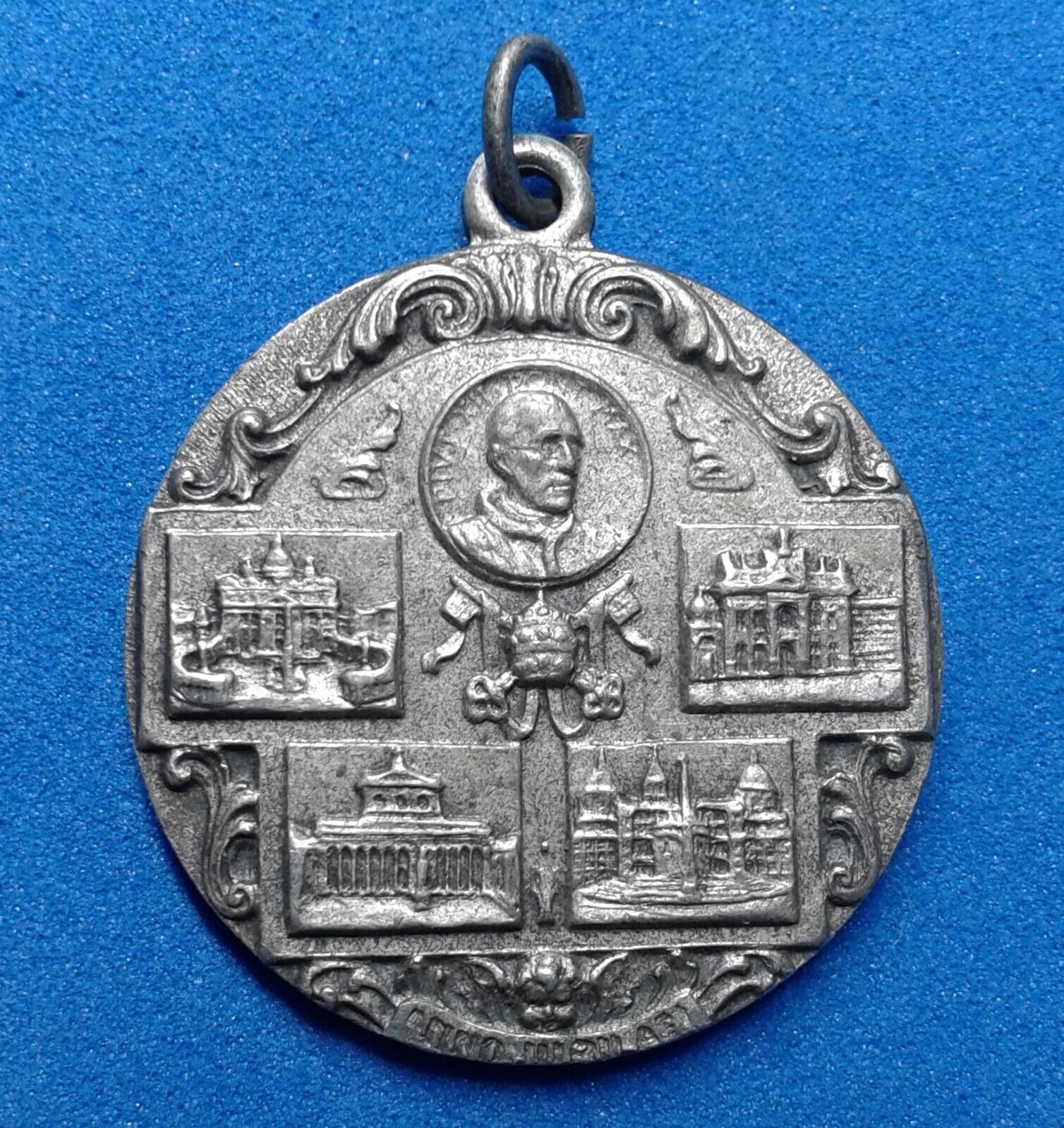 Vintage Catholic Medallion Saints Peter and Paul. PIUS XII