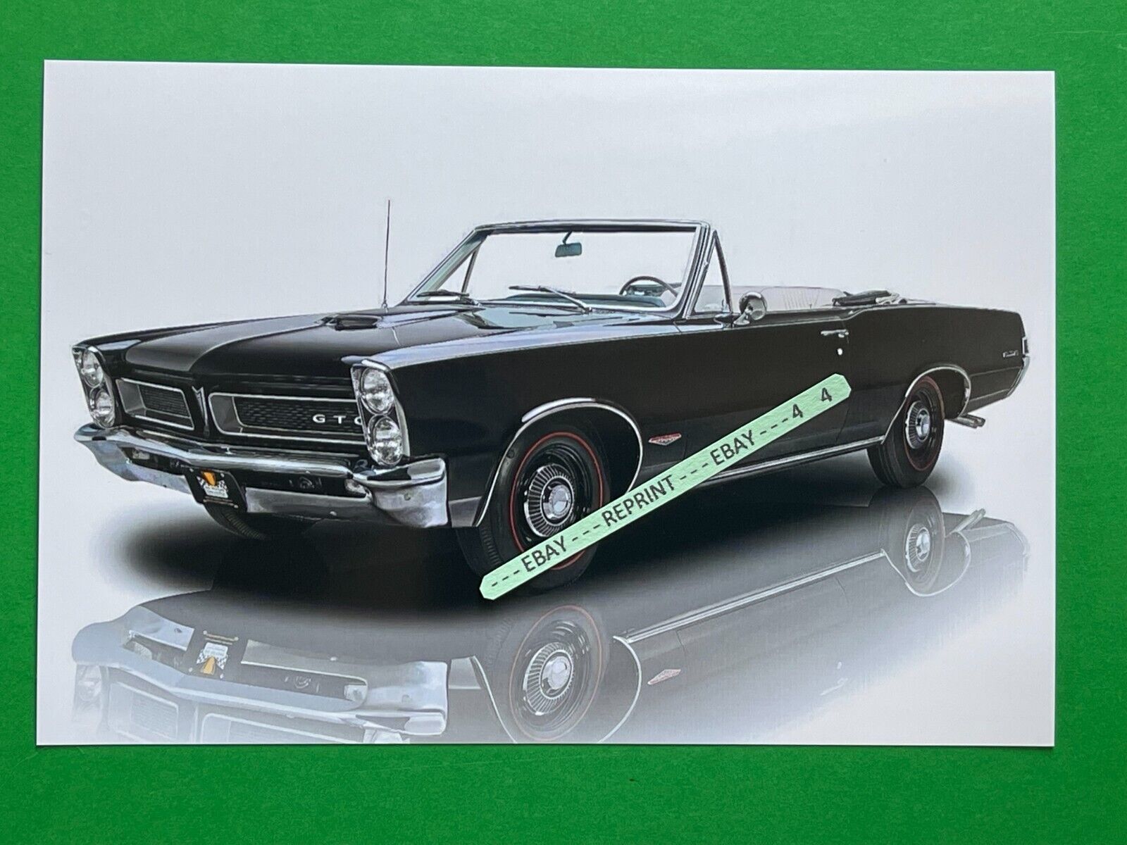 Found 4X6 PHOTO of an Old 1965 PONTIAC GTO Muscle Car Convertible