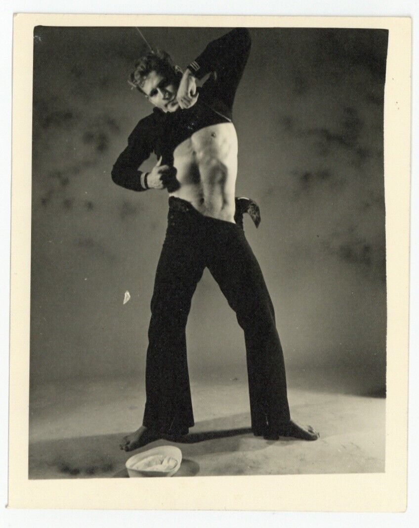 Flirty Beefcake Sailor 1960 Kris Of Chicago 5x4 Gay Male Physique Photo Q8029