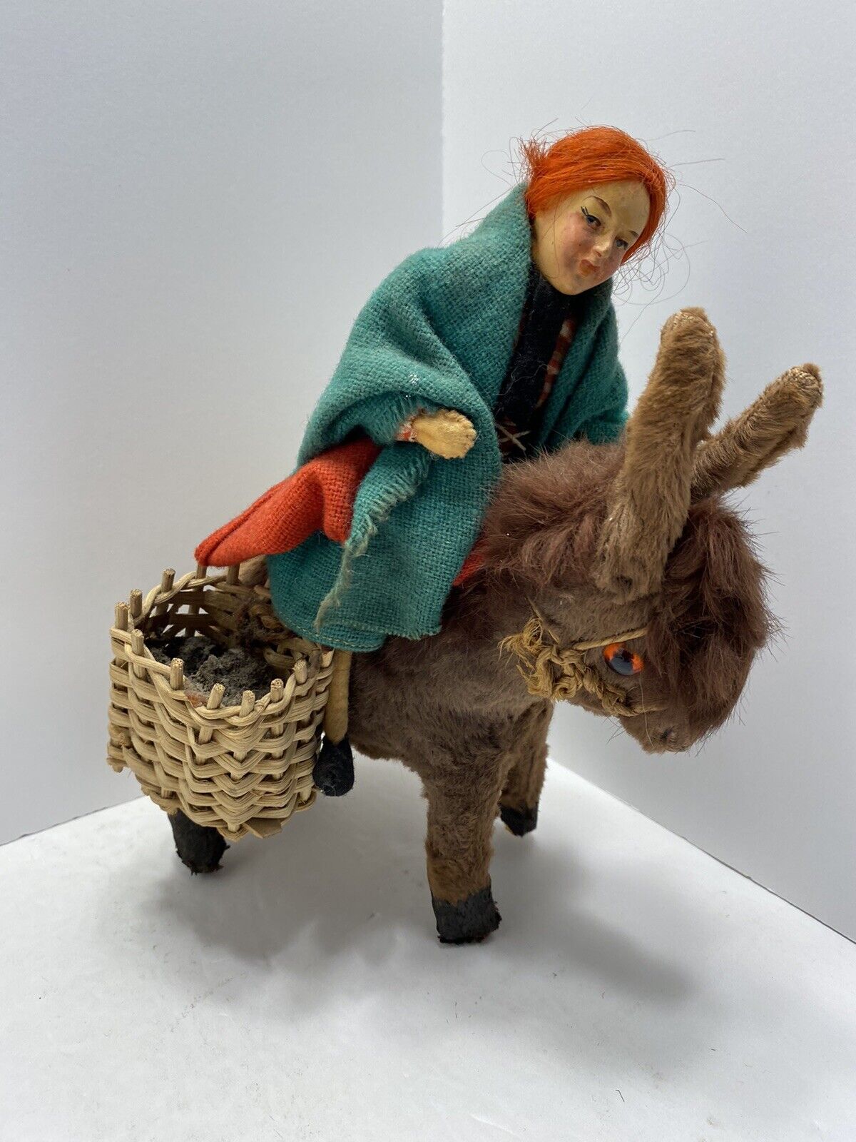 Vintage Jay of Ireland Dolls Donkey Girl Handmade Dolls, Ethnic