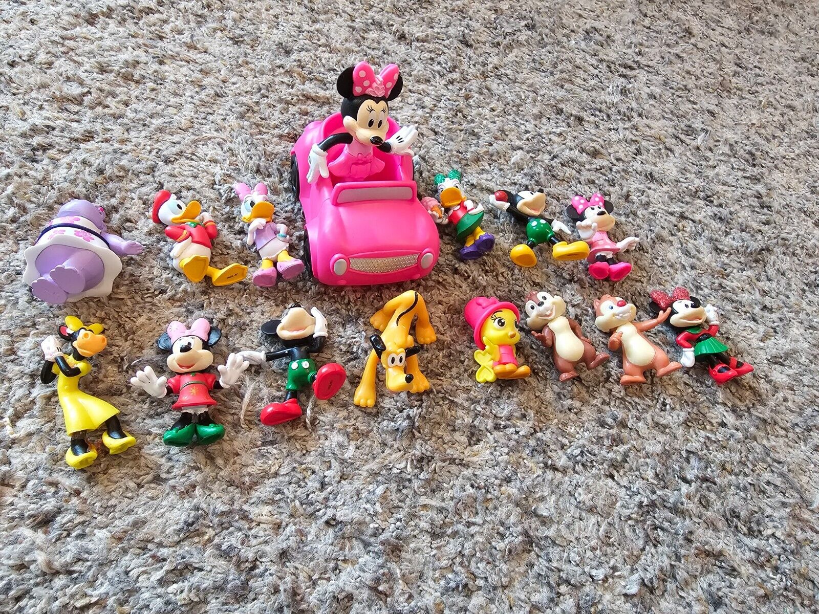 Lot of Disney Minnie Mouse, Mickey Mouse, and Friends Figurines