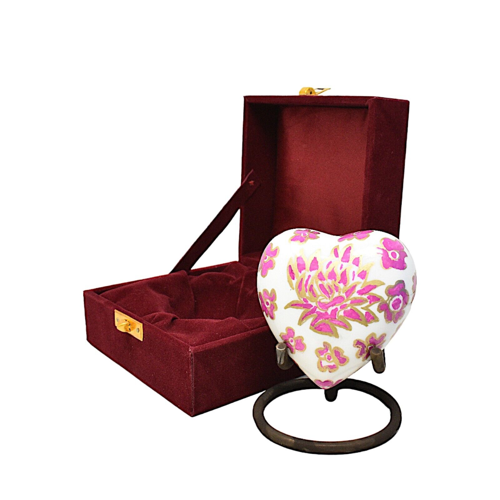 Handcrafted Premium Cremation Heart Urn 3 Inch Memorial Urn Gift for Your Love