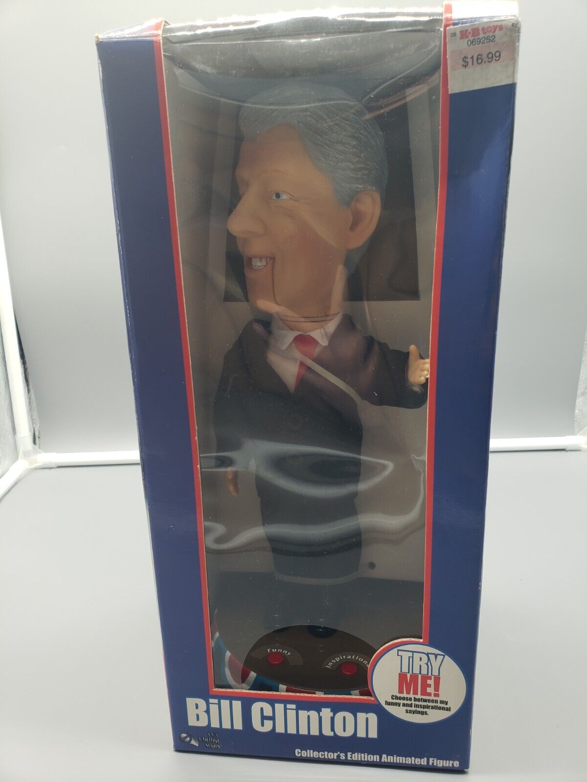 2004 Bill Clinton Talking Gemmy Doll Collector's Edition Animated Figure WORKING