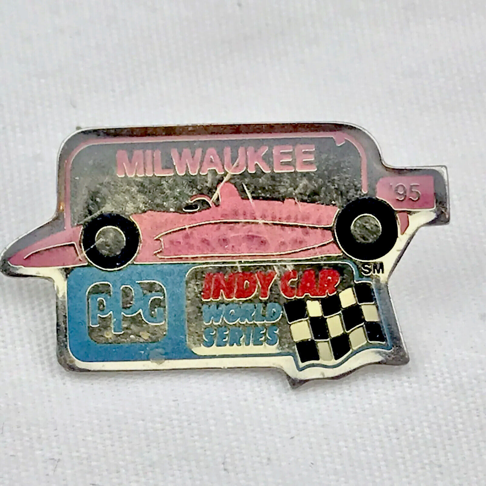 Milwaukee Indy Car Vintage Pin World Series PPG