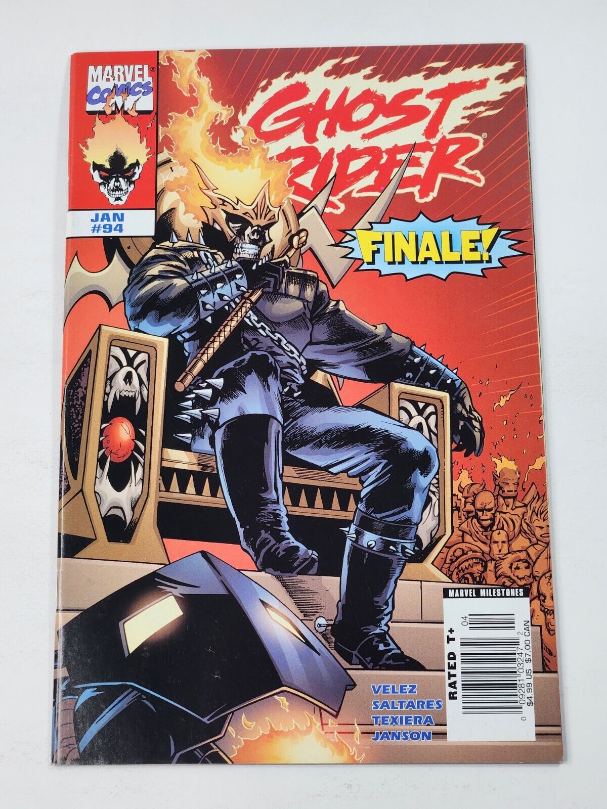 Ghost Rider 94 NEWSSTAND Finale Marvel Milestones 2007