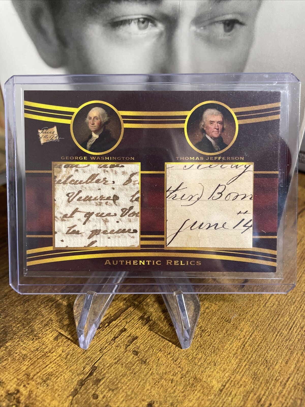 Pieces Of The Past Washington & Jefferson Dual Written Relic 🔥🇺🇸🔥🫡