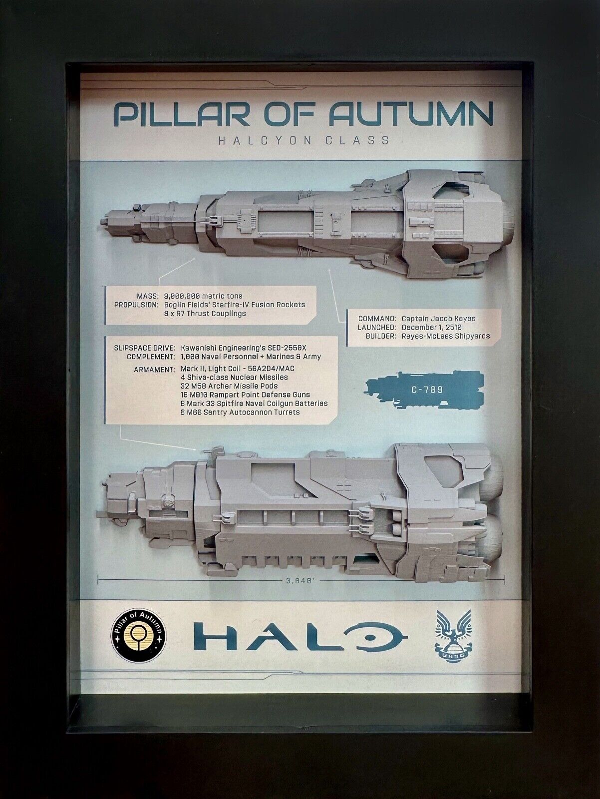 Halo Pillar of Autumn Display Shadow Box, 6\