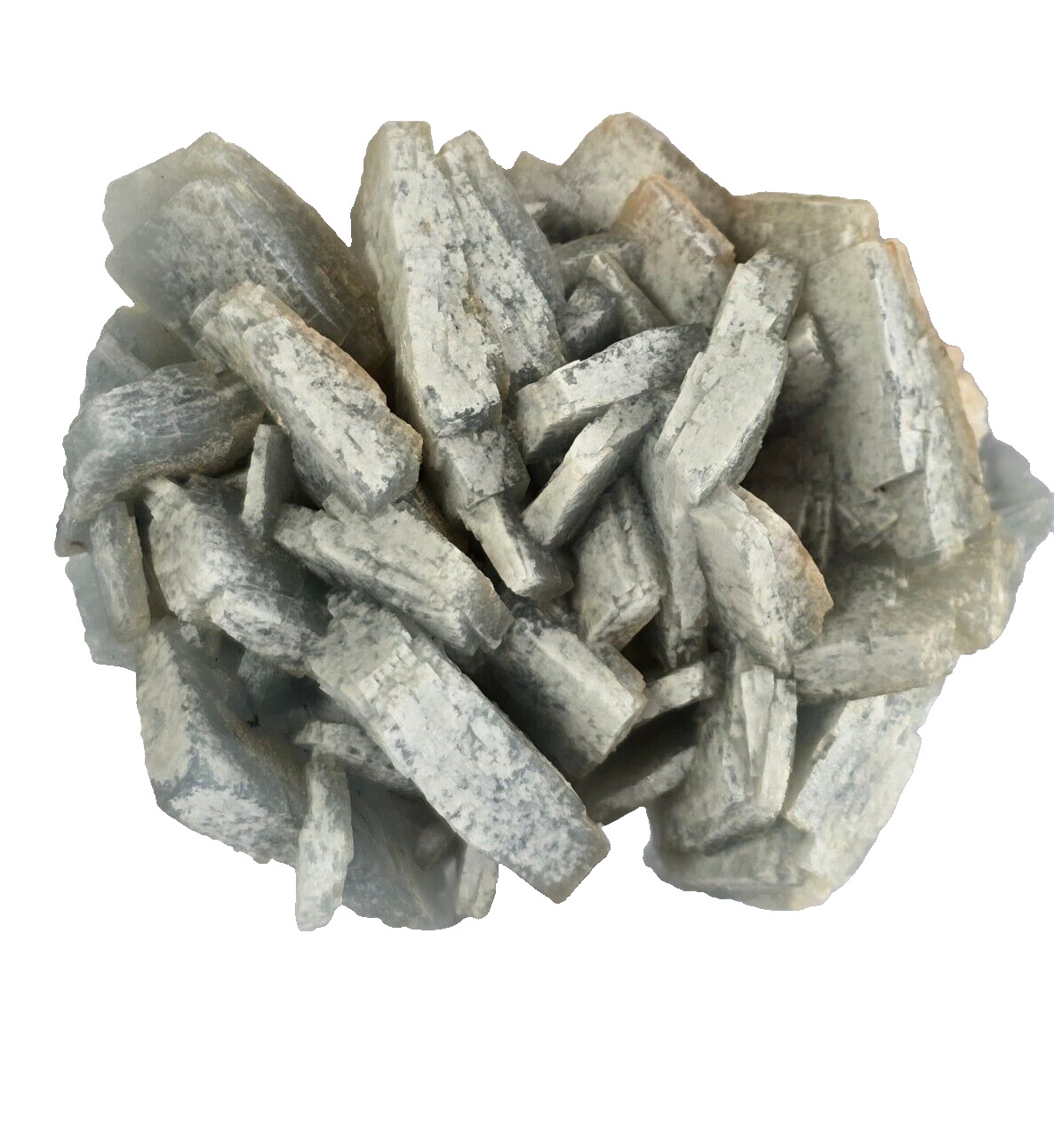 141 grams blue Barite w/ white caps from Morocco Mineral Specimen #2763
