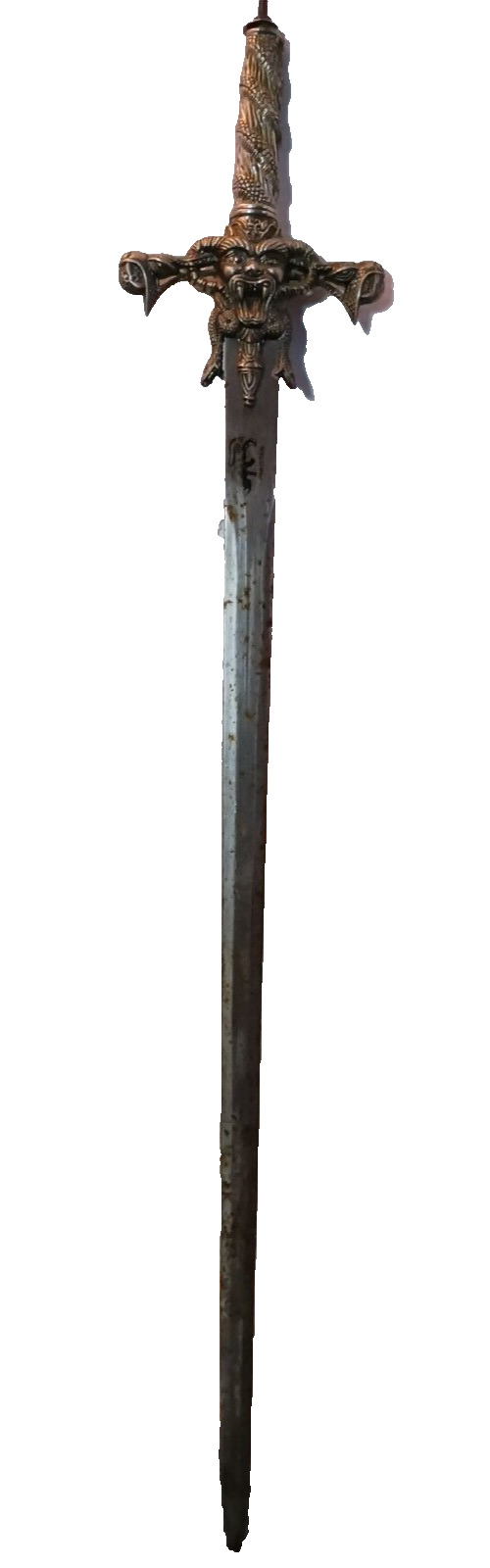Demon Snake Head Pakistan Double Edge Sword 40 Inch Antique